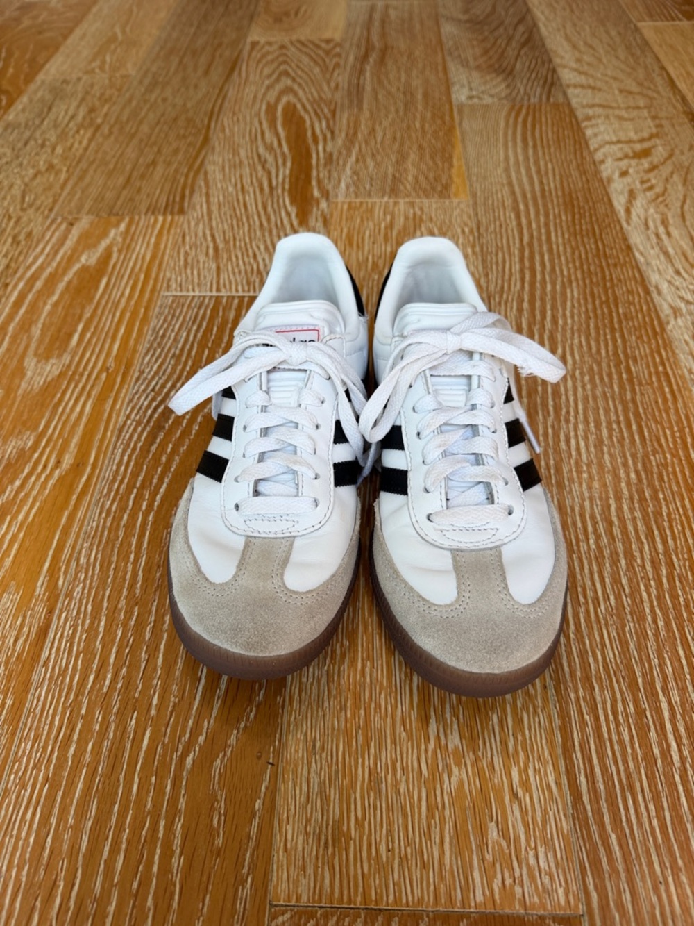 Adidas Samba White and Black Women's leather Sneakers